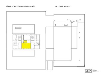 Nájom - Školiace stredisko a hotel Nitra, nebytový priestor - 69,61 m2 Pôdorys