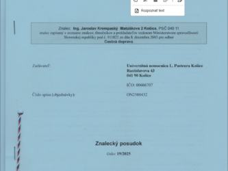 znalecký posudok