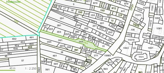 Pozemok KNE parc. č. 34/4, k. ú. Hodejovec