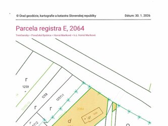 Pozemok Horn&aacute; Marikov&aacute;
